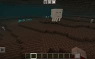 Soul Sand Valley is home to Ghast and Skeletons (Image via Minecraft)
